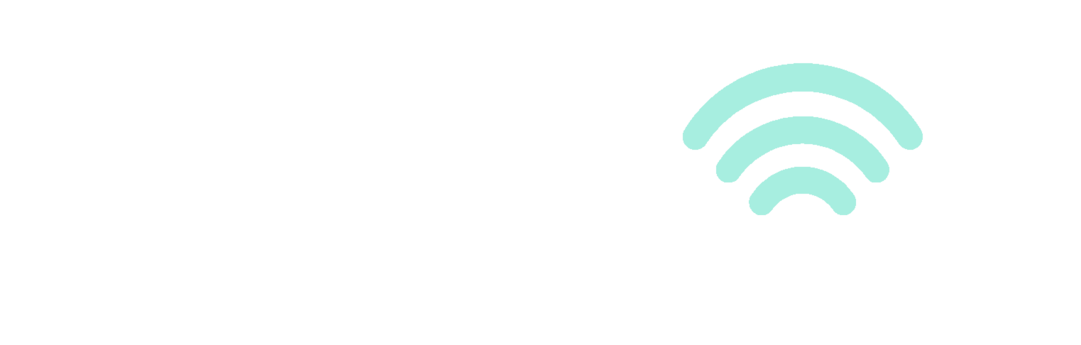 WiFi Partners — White & mint